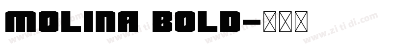 Molina Bold字体转换